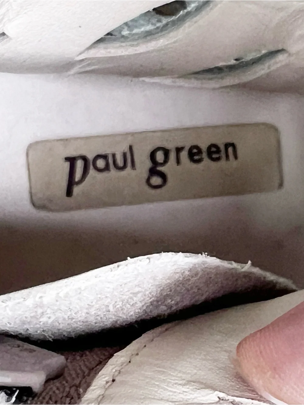 PAUL GREEN BALI LACE UP BOOTIE PEWTER GOLD METALLIC LASER CUT PEEP TOE  SZ 8